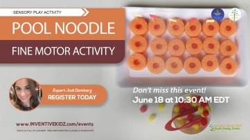 Pool Noodle - Fine Motor Activity